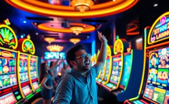 Engaging scene of players enjoying slot gacor games in an online casino environment.