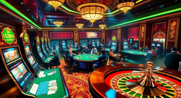 Experience the thrill of UU88 Casino with its vibrant gaming atmosphere and diverse players.