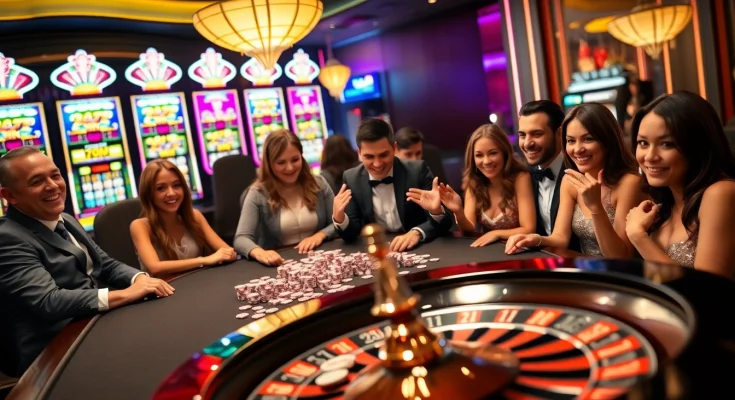 Experience the thrill of winning at 32wincasino.com with exciting casino games and players engaged in action.